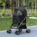 Коляска чорна для собак Pawhut 49,5 х 98 х 82 см